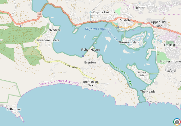 Map location of Brenton on Lake (Lake Brenton)